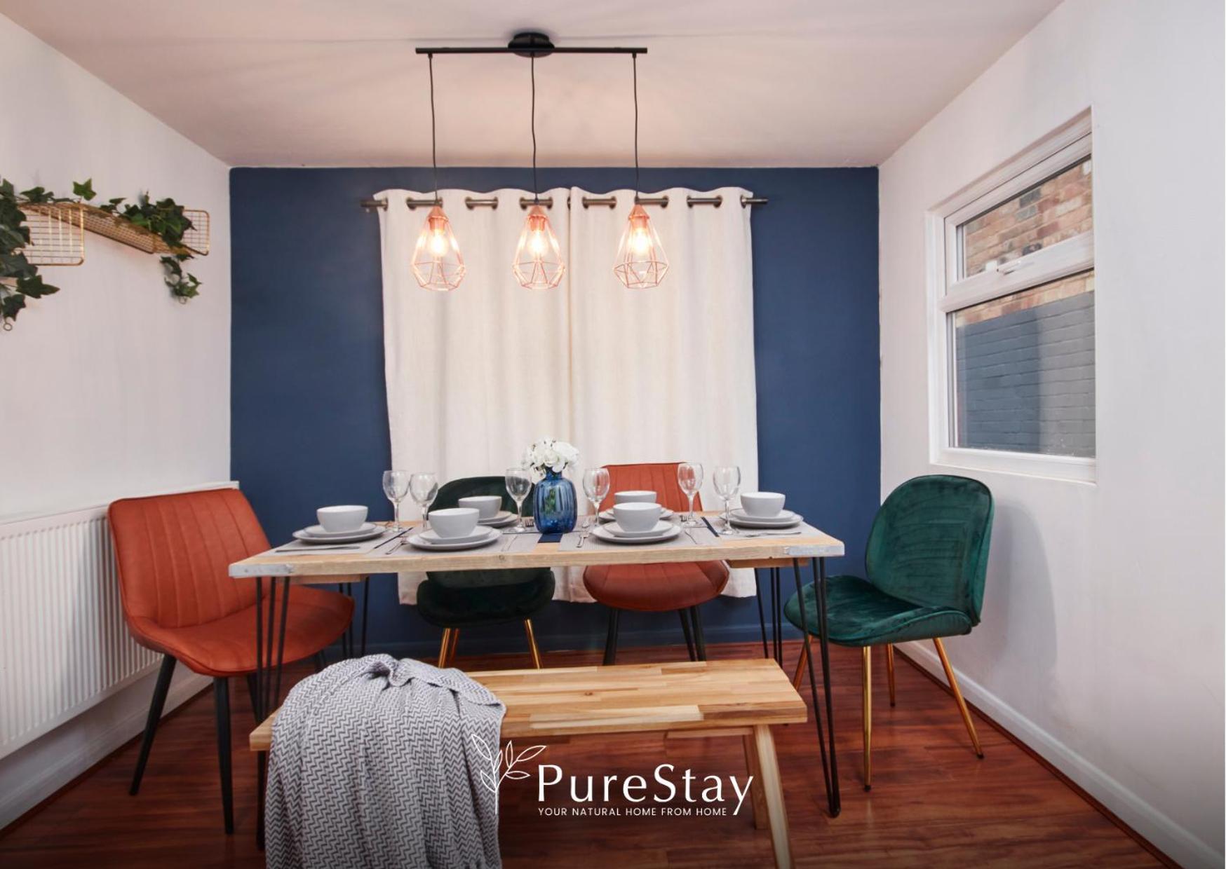 5 Bed House In Leamington Spa Perfect For Contractors With 7 Beds By Purestay - 14 Night Min! Esterno foto